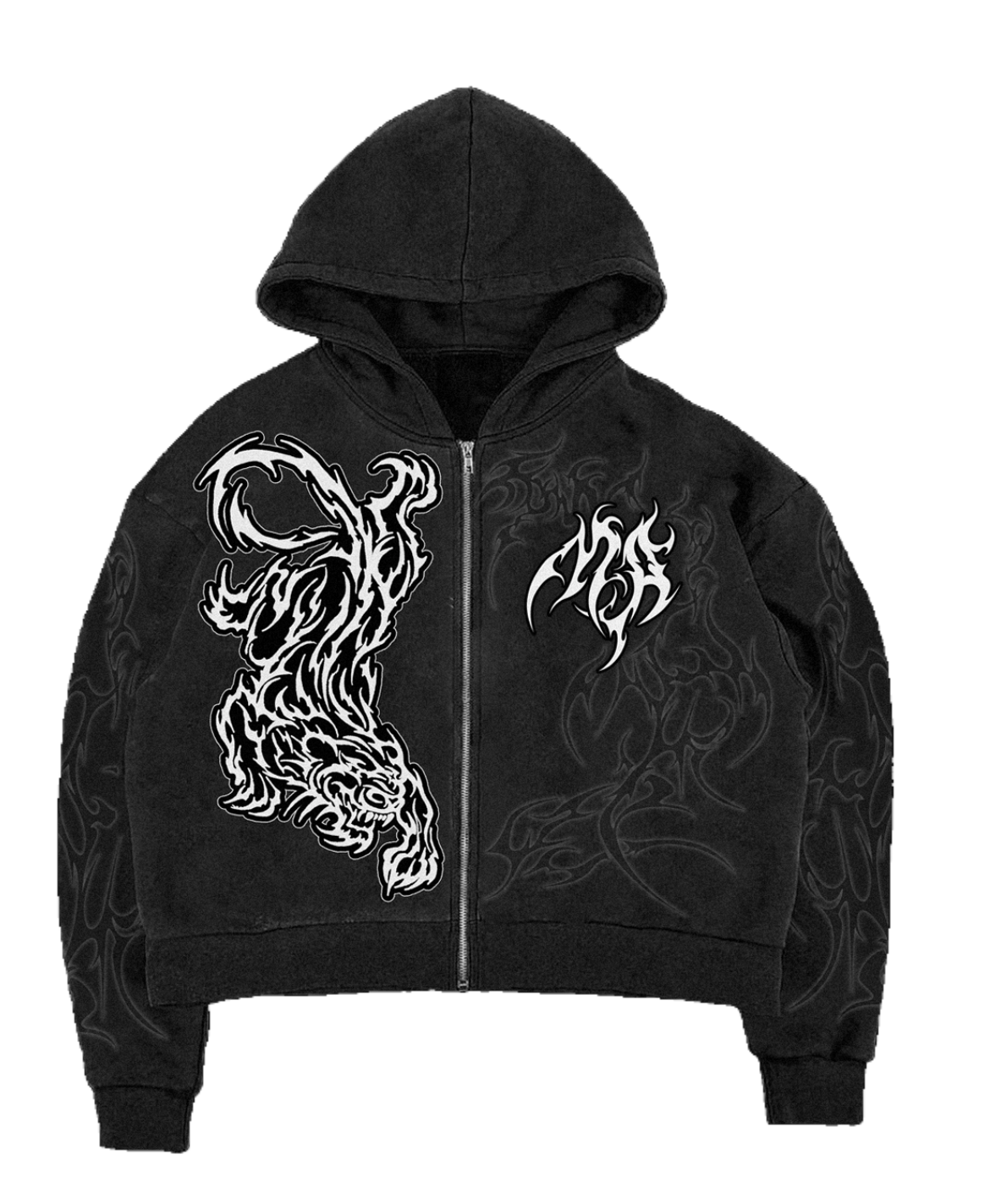 Cyber Tiger Zip Hoodie