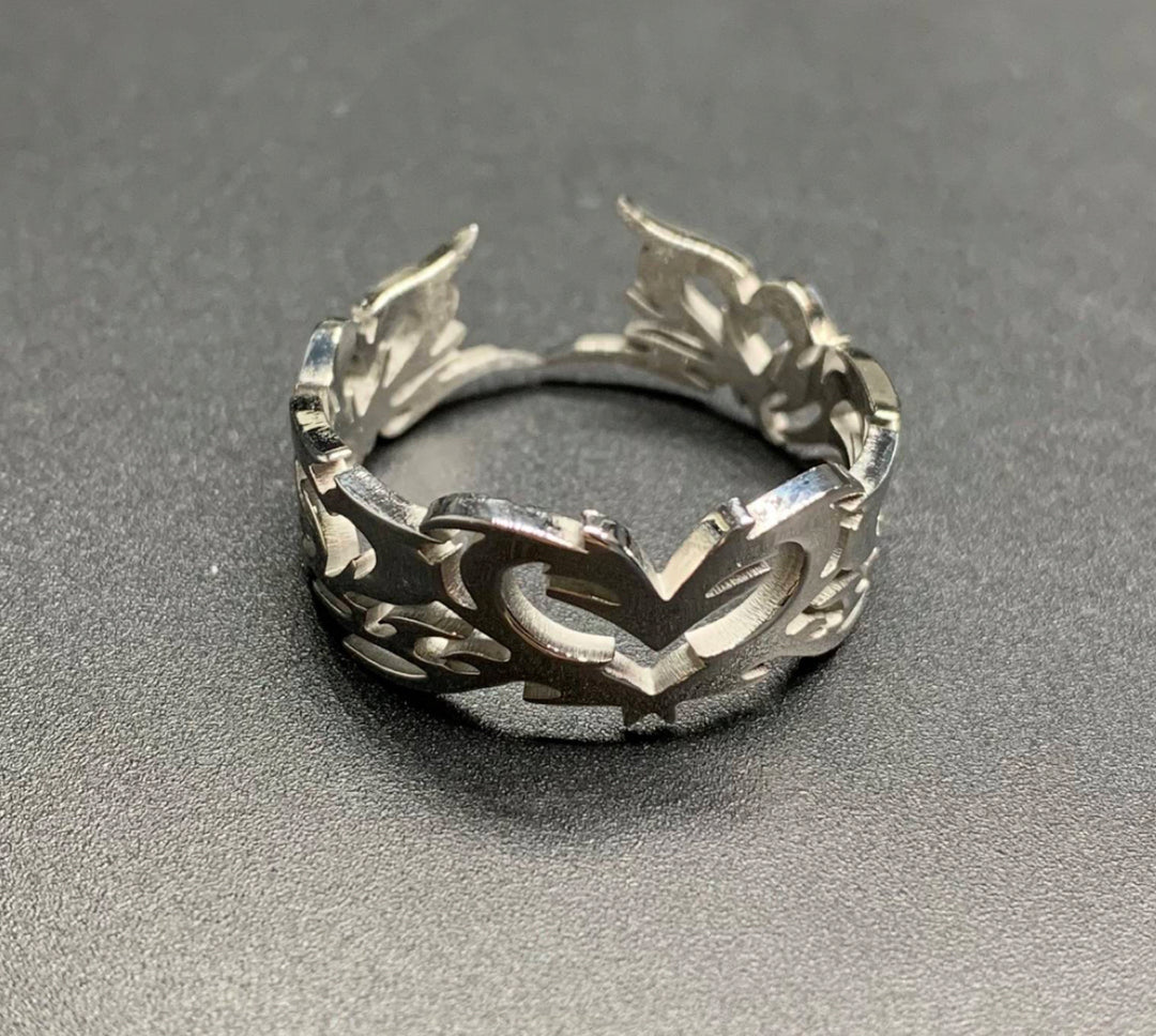 Tribal Heart Ring